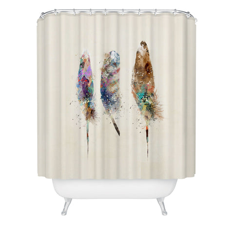 Brian Buckley free feathers Shower Curtain