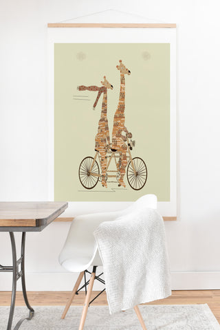 Brian Buckley Giraffes Days Art Print And Hanger