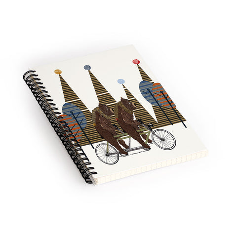 Brian Buckley Grizzly Days Lets Tandem Spiral Notebook