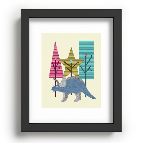 Brian Buckley Happy Trees Triceratops Recessed Framing Rectangle