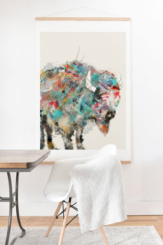 Brian Buckley into the wild the buffalo Art Print And Hanger