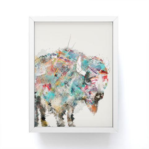 Brian Buckley into the wild the buffalo Framed Mini Art Print