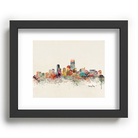 Brian Buckley jersey city skyline Recessed Framing Rectangle