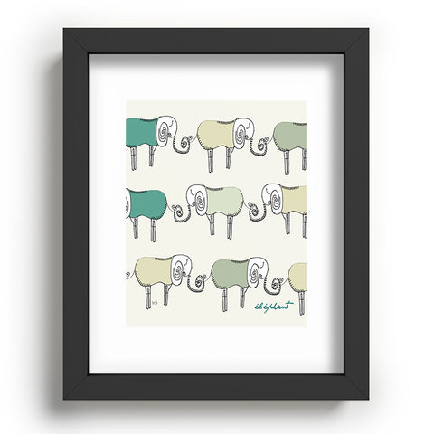 Brian Buckley Les Elephants Recessed Framing Rectangle