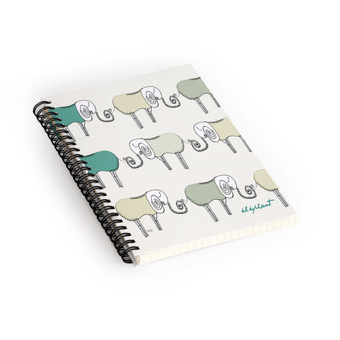 Brian Buckley Les Elephants Spiral Notebook