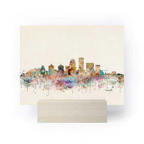 Brian Buckley louisville kentucky skyline Mini Art Print