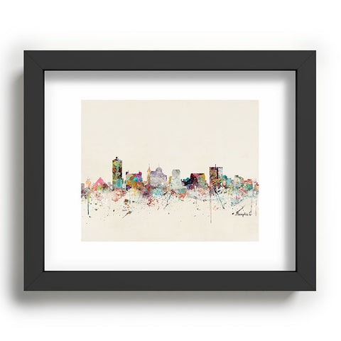 Brian Buckley memphis tennessee skyline Recessed Framing Rectangle