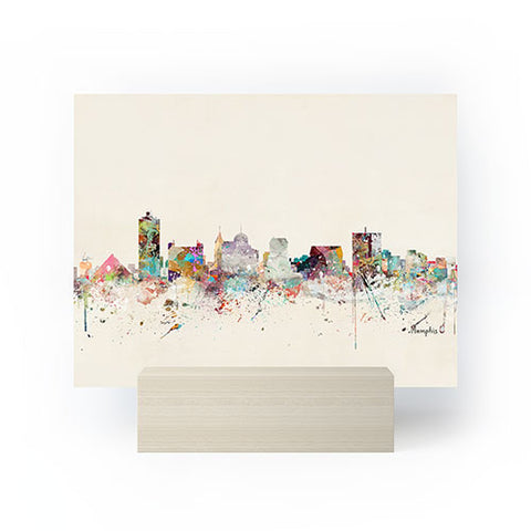 Brian Buckley memphis tennessee skyline Mini Art Print