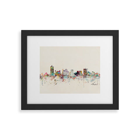 Brian Buckley memphis tennessee skyline Framed Art Print