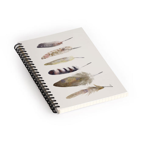 Brian Buckley peace song feathers Spiral Notebook