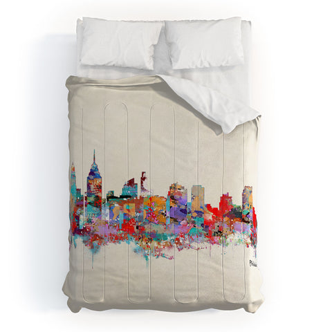 Brian Buckley philadelphia skyline Comforter