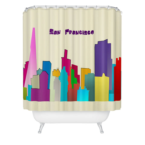 Brian Buckley San Franciso City Shower Curtain