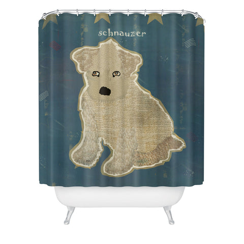 Brian Buckley Schnauzer Puppy Shower Curtain