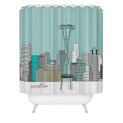 Brian Buckley Seattle City Shower Curtain