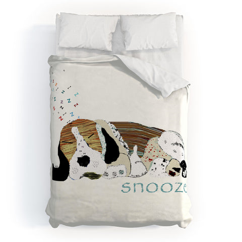 Brian Buckley Snooze Dog Duvet Cover