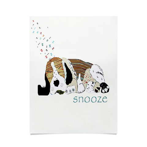 Brian Buckley Snooze Dog Poster