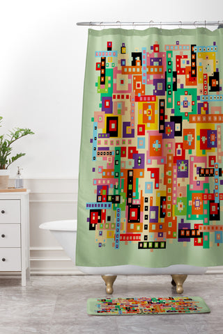 Brian Buckley The South End Shower Curtain And Mat