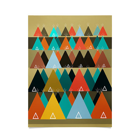 Brian Buckley Tipi Mountain Poster