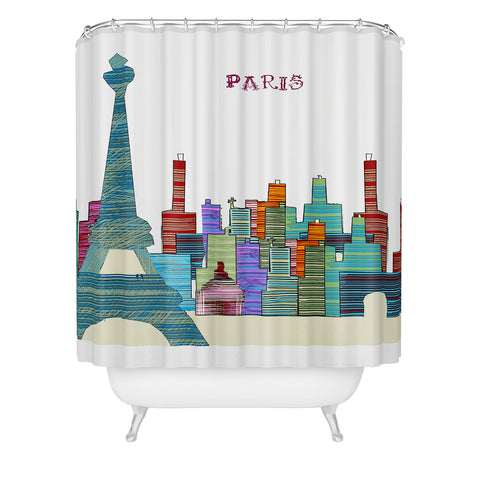 Brian Buckley Ville De Paris Shower Curtain