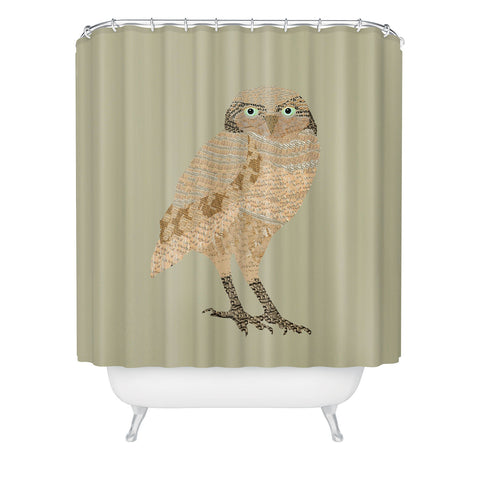 Brian Buckley Vintage Owl Shower Curtain