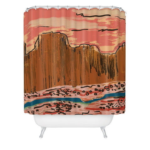 Britt Does Design California Desert Shower Curtain