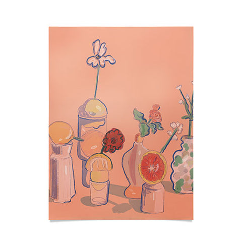 Britt Does Design Orange Vases Poster