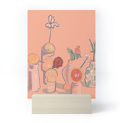 Britt Does Design Orange Vases Mini Art Print