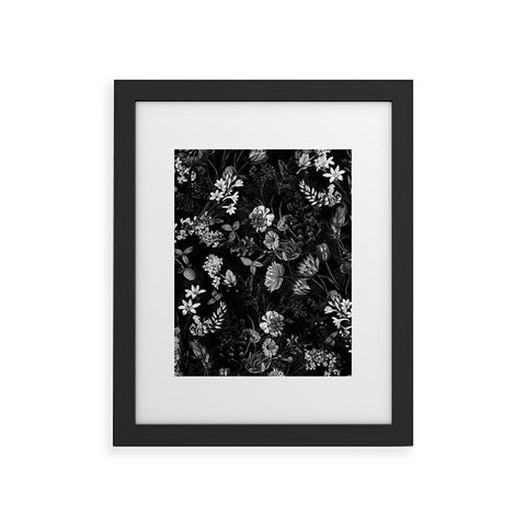 Burcu Korkmazyurek DARK FLOWER II Framed Art Print