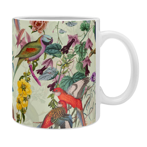 Burcu Korkmazyurek Floral and Birds VIII Coffee Mug