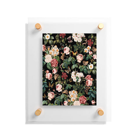 Burcu Korkmazyurek Floral and Butterflies Floating Acrylic Print