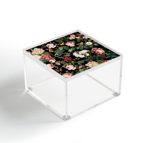 Burcu Korkmazyurek Floral and Butterflies Acrylic Box