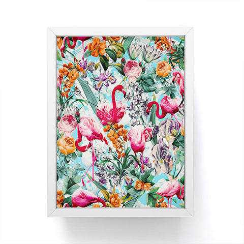 Burcu Korkmazyurek Floral and Flamingo VII Framed Mini Art Print