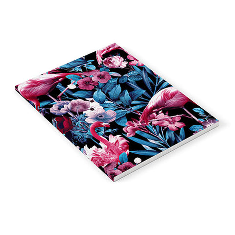 Burcu Korkmazyurek Floral and Flamingo VIII Notebook
