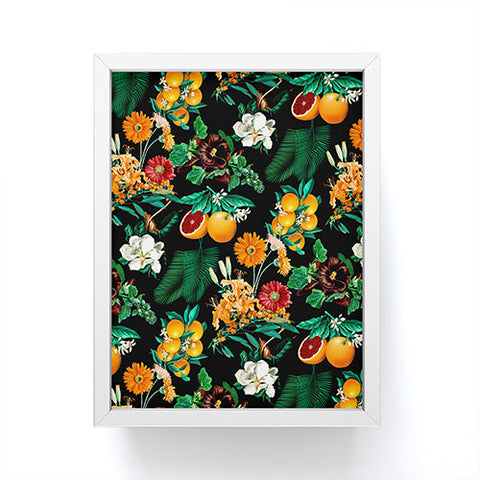Burcu Korkmazyurek Fruit and Floral Pattern Framed Mini Art Print
