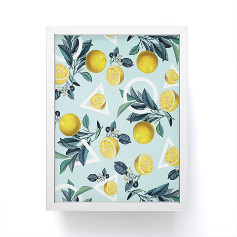 Burcu Korkmazyurek Geometric and Lemon III Framed Mini Art Print