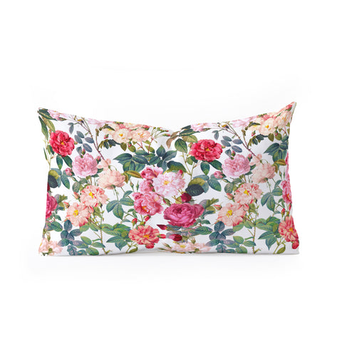 Burcu Korkmazyurek Rose Garden VII Oblong Throw Pillow