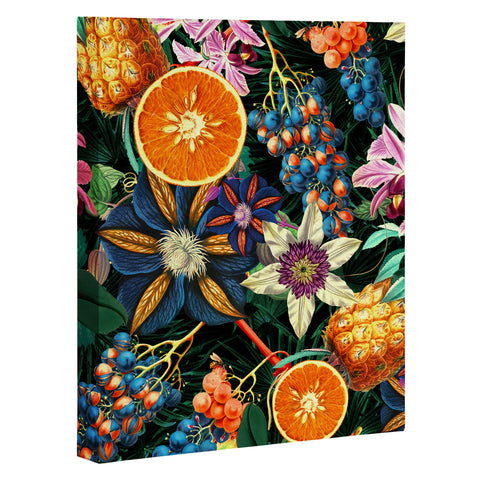 Burcu Korkmazyurek Tropical Orange Garden Art Canvas