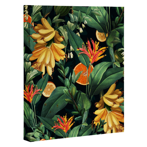 Burcu Korkmazyurek Tropical Orange Garden III Art Canvas
