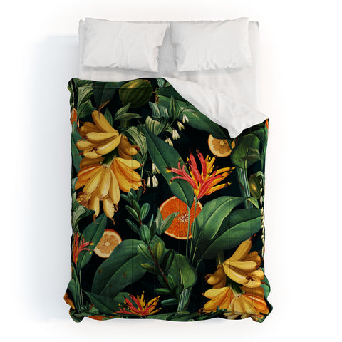 Burcu Korkmazyurek Tropical Orange Garden III Comforter