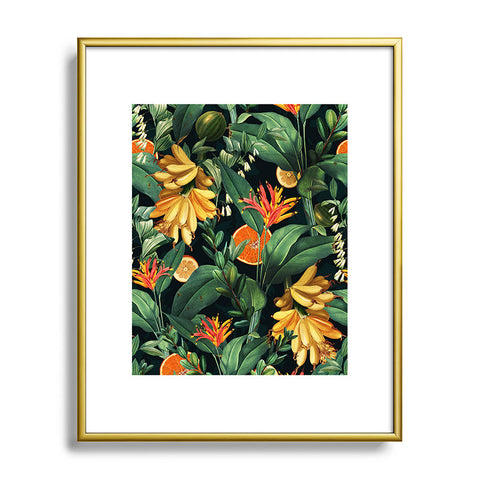 Burcu Korkmazyurek Tropical Orange Garden III Metal Framed Art Print