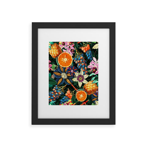 Burcu Korkmazyurek Tropical Orange Garden Framed Art Print