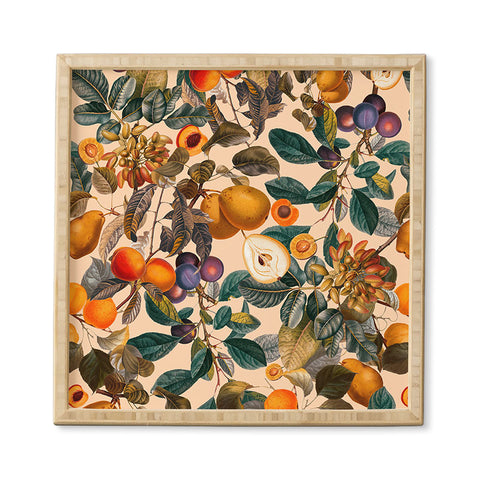 Burcu Korkmazyurek Vintage Fruit Pattern IX Framed Wall Art