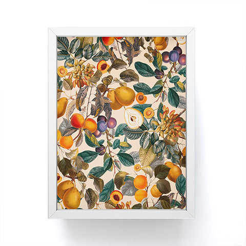 Burcu Korkmazyurek Vintage Fruit Pattern IX Framed Mini Art Print