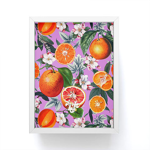 Burcu Korkmazyurek Vintage Fruit Pattern X Framed Mini Art Print