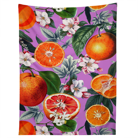 Burcu Korkmazyurek Vintage Fruit Pattern X Tapestry