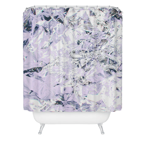 Caleb Troy Aluminum Lilac Shower Curtain