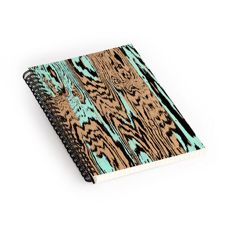 Caleb Troy Aqua Chocolate Safari Spiral Notebook