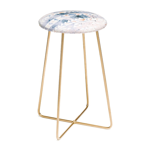 Caleb Troy arctic gold tribal Counter Stool