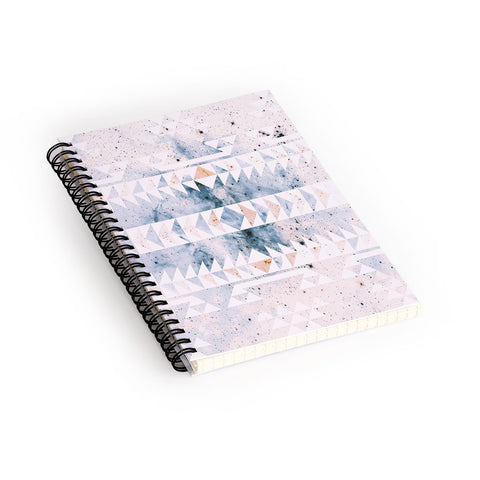 Caleb Troy arctic gold tribal Spiral Notebook