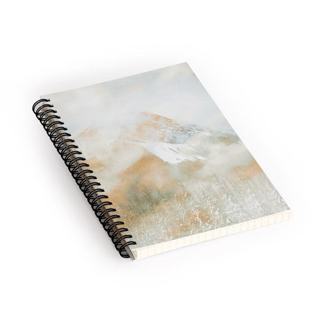 Caleb Troy Banff Gold Painted Christmas Spiral Notebook